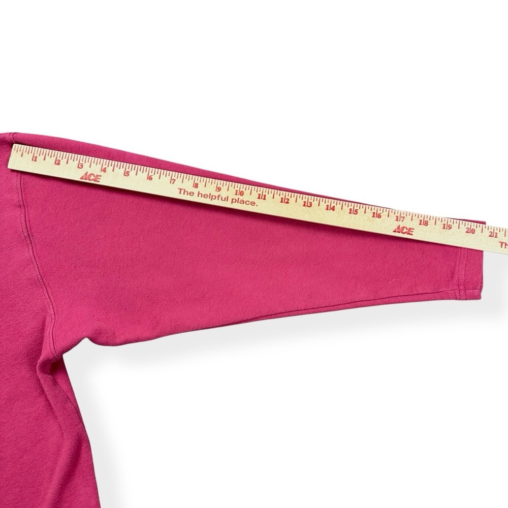 Vintage Eddie Bauer Men's Mock Turtleneck Pullover Shirt Size‎ L Pink Red Cotton - Picture 10 of 12